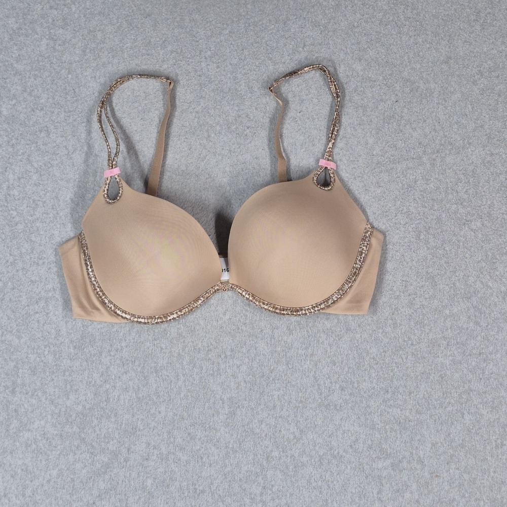 Victoria's Secret Women Bra 36D Beige Sexy Little Things T Shirt Underwired‎